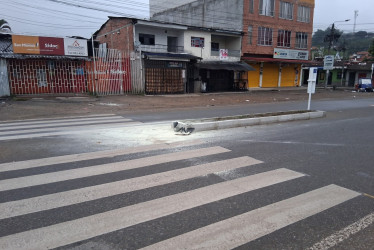 Este es el sitio donde ocurrió el accidente. Foto de Bomberos 