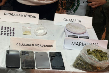 Parte de lo que les hallaron en los operativos.