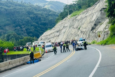 Sitio donde ocurrió el lamentable accidente.
