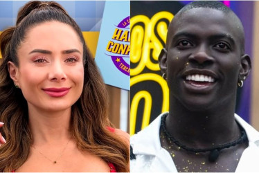 La actriz Jhoanna Fadul y el bailarín Campanita. 