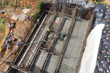 Así se ven hoy en día las obras de la Planta de Tratamiento de Agua Potable. Se estima que el proyecto beneficiará a 43 mil personas, pero en el mediano plazo se cubrirán unos 61 mil 832 usuarios.