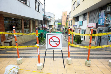 Cuatro puntos del centro de una capital del Eje Cafetero tendrán cierres viales por obras de peatonalización y semipeatonalización.