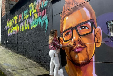 Juan Sebastián Buitrago Cárdenas cumplió 4 meses desaparecido. Así va el mural que elaboran sus amigos en La Sultana.