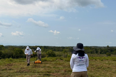 La antropóloga forense, Luisa Ruge Velasco, indicó que la geografía representó grandes desafíos para esta misión 