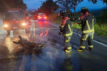El accidente ocurrió en la madrugada en el sector Hato viejo, en la vía Pereira - La Virginia 