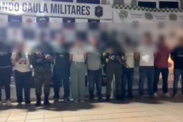 En Putumayo, el Ejército capturó a 14 personas señaladas de ser parte de una red internacional de narcotráfico que enviaba droga a Europa 