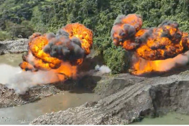 Los elementos incautados y destruidos están avaluados en $3.200 millones. El dinero iba a parar a las arcas del Clan del Golfo.