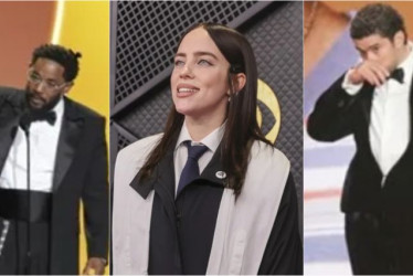 Kendrick Lama, Billie Eilish y Bad Bonny, artistas que resultaron premiados en los Grammy