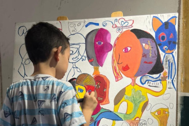 Conozca la historia de Juan José Zuleta, el pequeño artista de 9 años que ya tiene sus obras en una galería