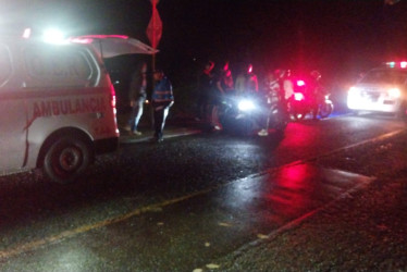 El accidente de la noche de sábado lo atendió el GER. Foto cortesía.