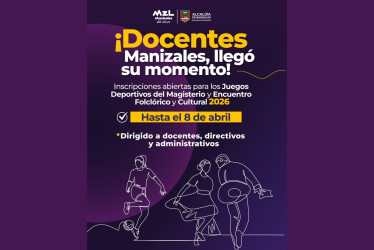 Alcaldía de Manizales abre convocatoria a maestros para que participen en juegos deportivos
