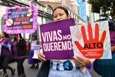 Marcha contra violencia de genero