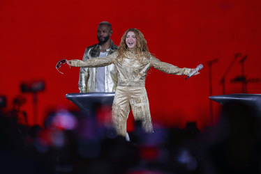 La cantante colombiana Shakira se presentó en un concierto este domingo, en el Zócalo de Ciudad de México (México). 