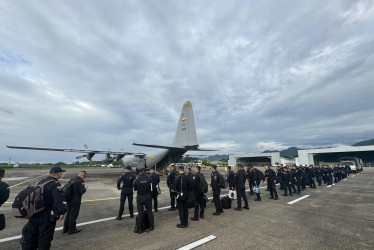 La Fuerza Aeroespacial señaló que el año pasado los aviones Hércules transportaron a "más de 17.000 personas y más de 2.800 toneladas de carga".