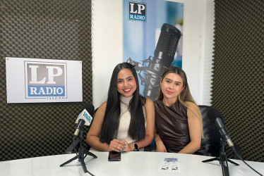 Laura Daniela Melo Rojas y Estefanía Cadavid Ladino, integrantes del Día del Negociador Internacional. 