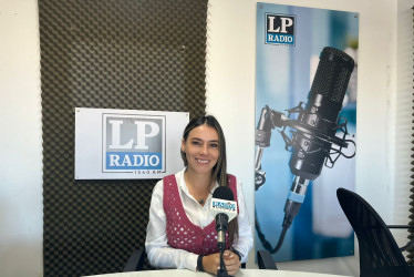 Karen Suárez, diputada de Caldas por el Partido Centro Democrático, durante su visita a LA PATRIA Radio.