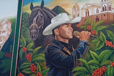 El mural de Yeison Jiménez busca dejarle a Manzanares un punto de referencia donde admirar y recordar al artista. 