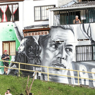 Supimos que: un nuevo mural en homenaje al goleador Dayro Moreno, figura del Once Caldas