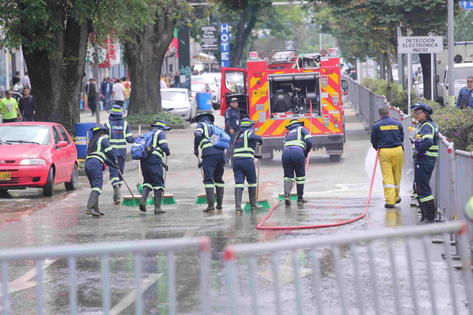 Los operarios de Emas son los encargados de dejar las ciudad en perfectas condiciones antes, durante y después de la Feria de Manizales.