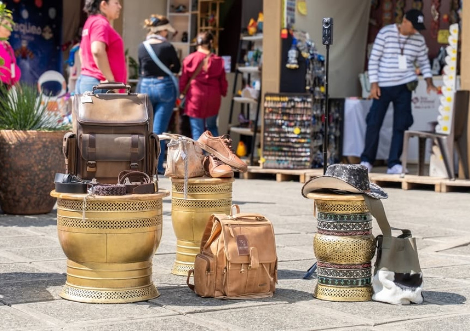 Estos marroquineros los puede encontrar en la Feria Artesanal de Manizales.