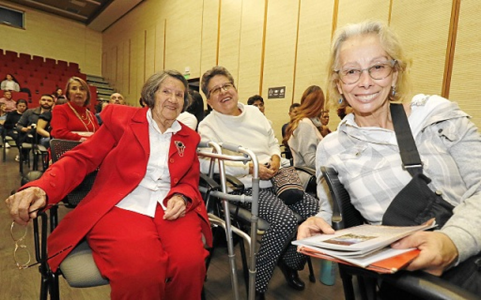 Fotos | Darío Augusto Cardona | LA PATRIA Dorian Hoyos Parra, María Virginia Santander y Ana María Robledo Jaramillo.