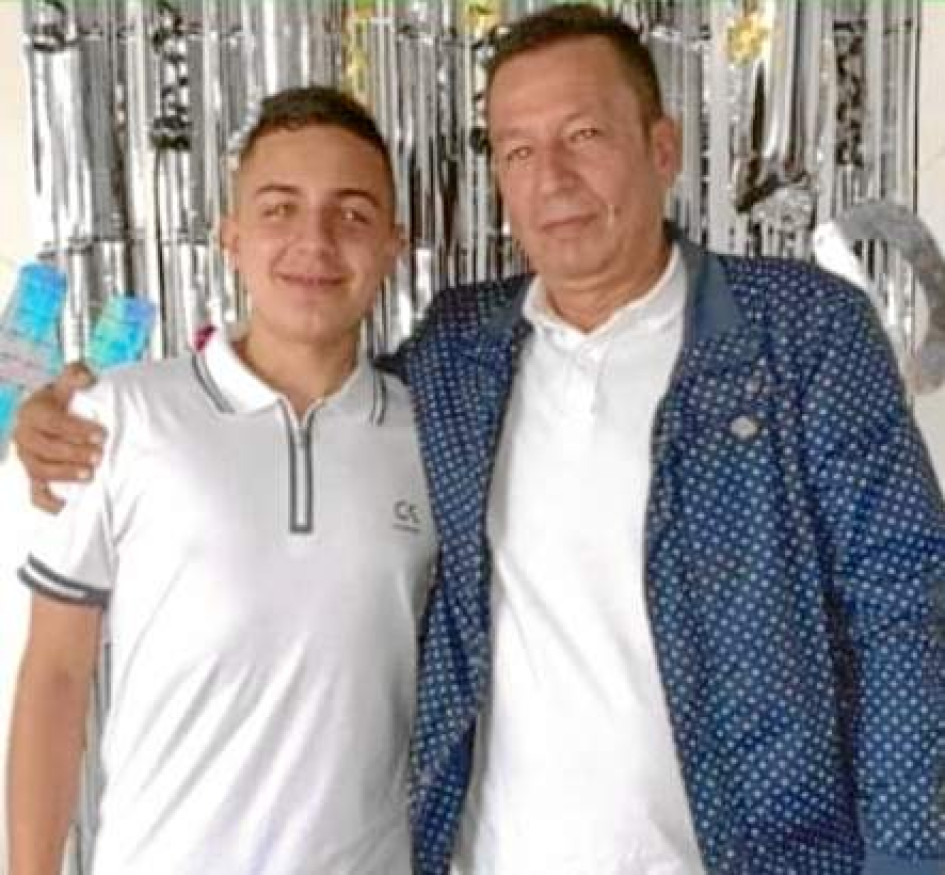 Felipe Orozco Gómez con su padre Andrés Orozco.