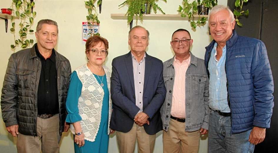 Fotos | Argemiro Idárraga | LA PATRIA José Betancourt, Virginia Arias, Albeiro Valencia Llano, Ángel María Ocampo Cardona y Carlos Arboleda González.