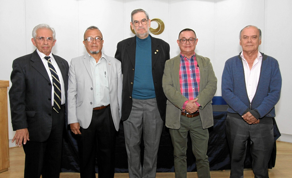 Fotos | Argemiro Idárraga | LA PATRIA Germán Hoyos Salazar, Julián Chica Cardona, Álvaro Gärtner, Ángel María Ocampo Cardona y Albeiro Valencia Llano.