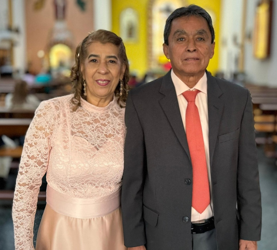 Foto | Cortesía | LA PATRIA Elquímedes Lucuara Castrillón y Magola García Usma festejaron sus bodas de oro con una eucaristía en la parroquia Nuestra Señora del Perpetuo Socorro. Felicitaciones de parte de las familias Lucuara y García.