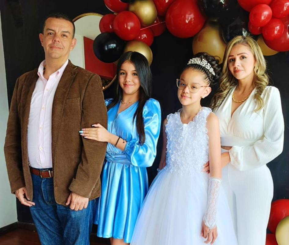 Foto | Argemiro Idárraga | LA PATRIA Gustavo Pareja, Valeria Pareja Cardona, Camila Pareja Cardona y Lorena Cardona Gutiérrez.