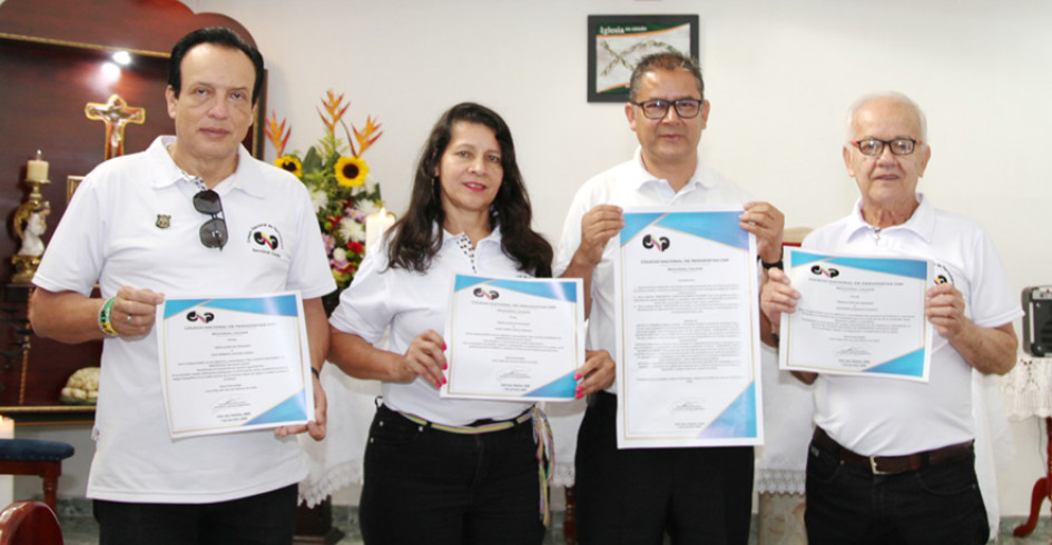 Juan Ernesto Caicedo, María Doris García, Harold Mauricio Ramírez y Argemiro Idárraga.