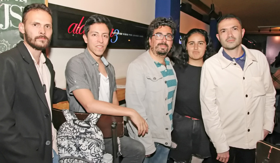 Andrés Lozano, Manuel Alejandro Pinilla, Claude Rafael Gómez, Fiona Murton y Santiago Correa.