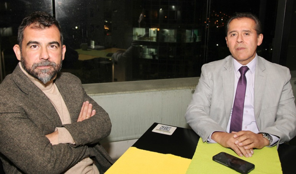 Fotos | Argemiro Idárraga | LA PATRIA Hernán Alberto Bedoya, presidente de la Asamblea de Caldas; y Marino Murillo, secretario de Agricultura de Caldas.