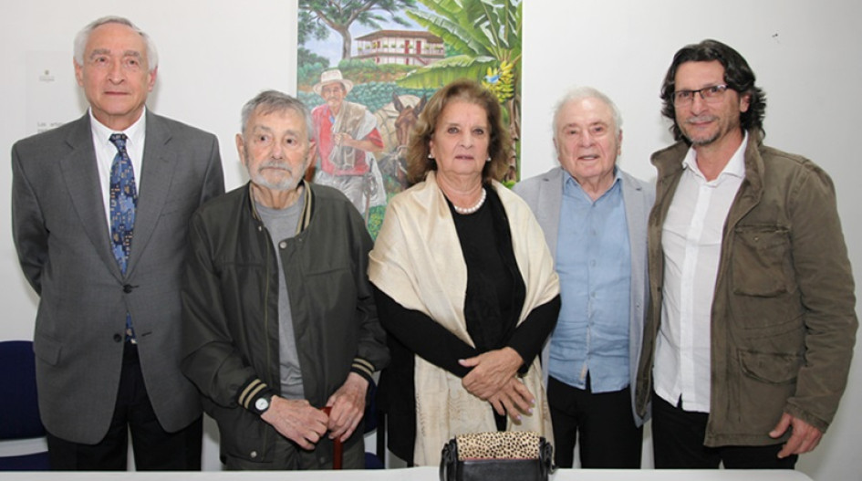 Fotos | Argemiro Idárraga | LA PATRIA Gabriel Barreneche, Alberto Moreno, Elvira Escobar, Eduardo Serrano y Guillermo Londoño.