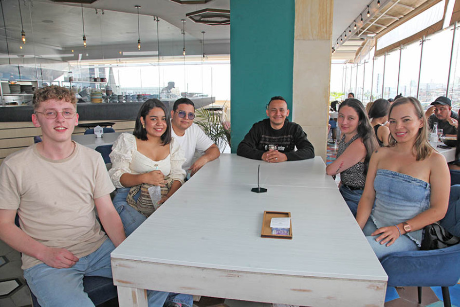 Foto | Argemiro Idárraga | LA PATRIA Michael Veletio, Leyla Lora, José Nieves, Guido Estrada, Daniela Giraldo y María Nieves .