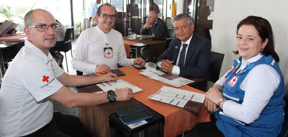 Sergio Ocampo López, Francisco Ortiz, Carlos Humberto Orozco y Eliana María Aristizábal.