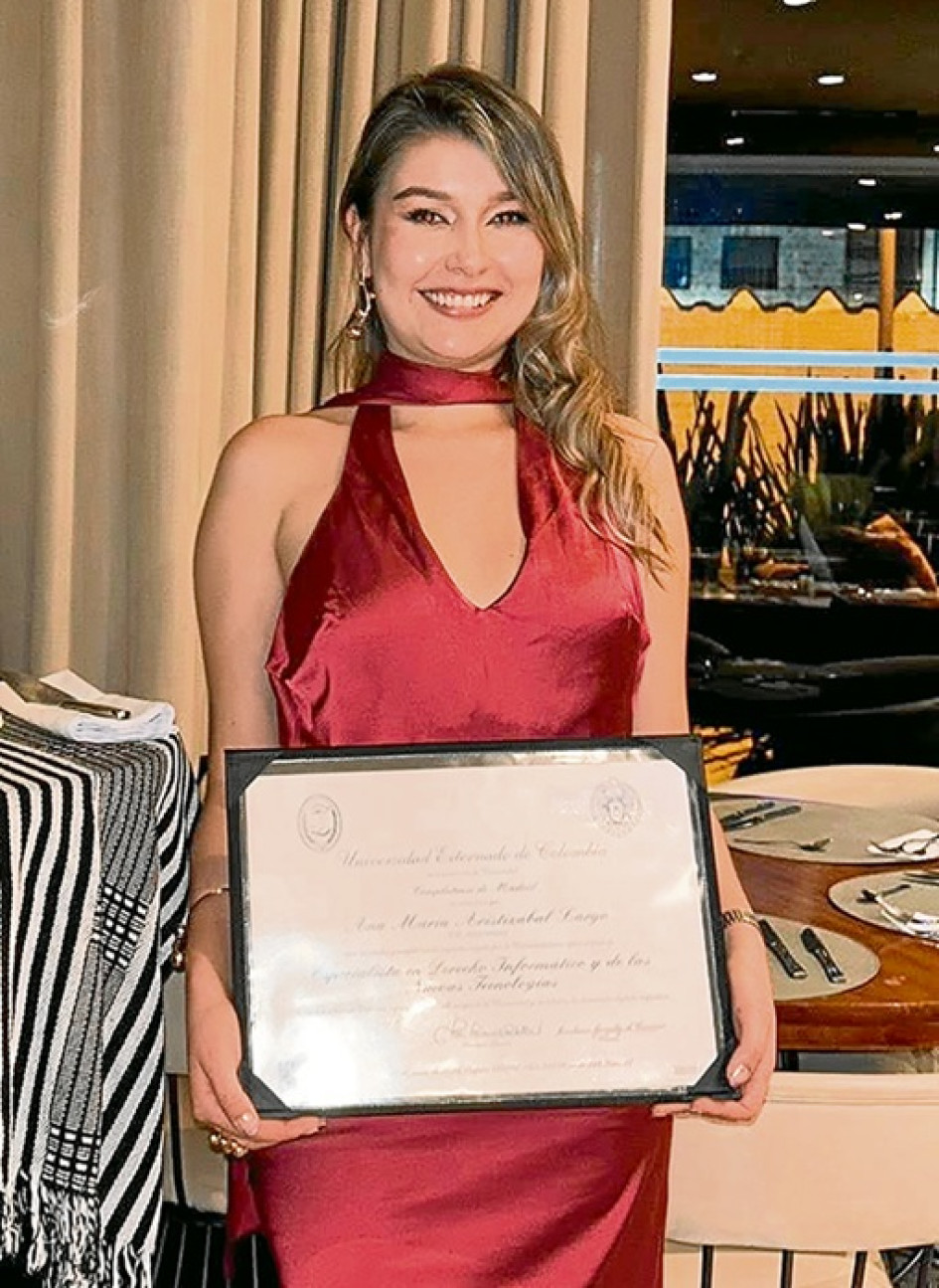 Ana María Aristizábal Largo, especialista en Derecho Informático y de las Nuevas Tecnologías de la Universidad Externado de Colombia.