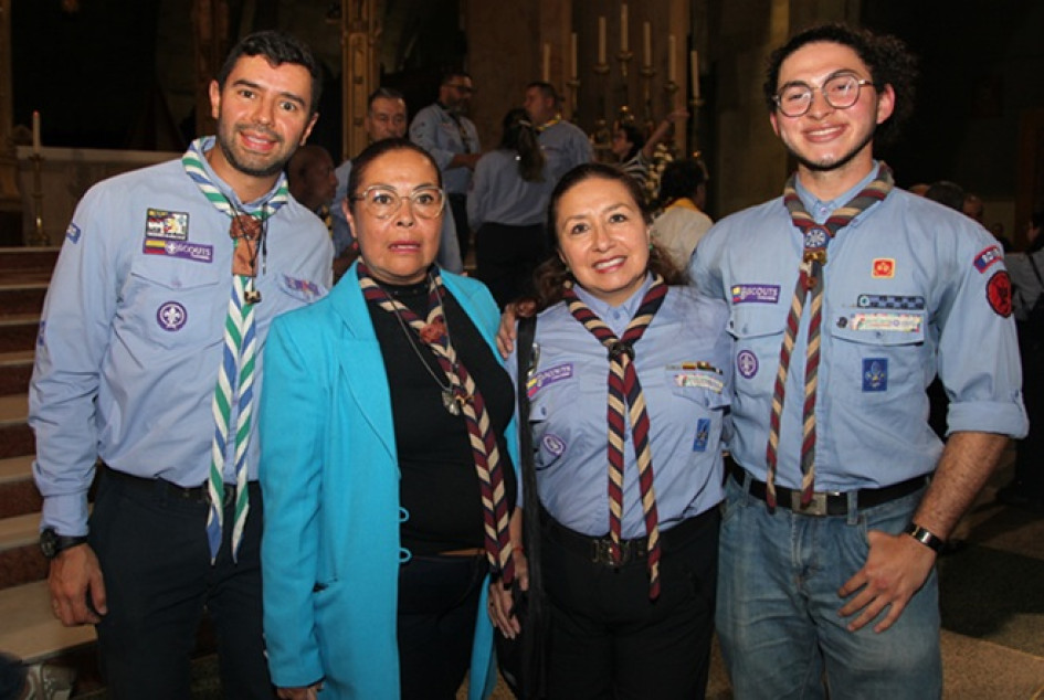 Santiago Tabares, Luz Henao, Sandra Molina y Mateo Mondragón.