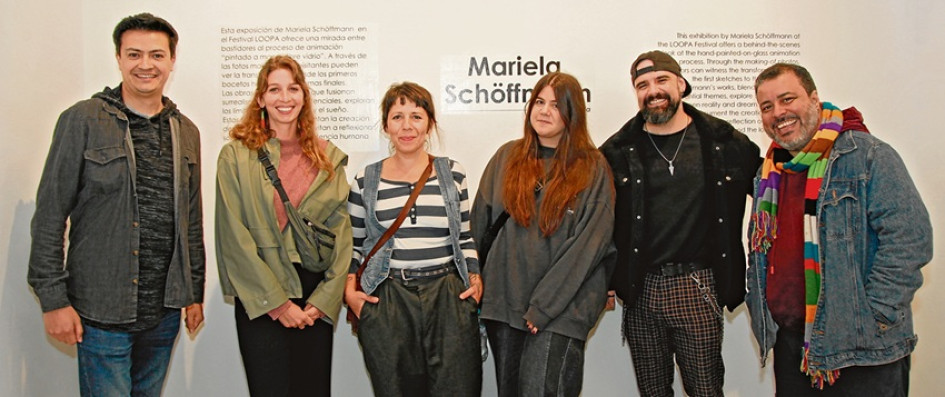 Walter Duquin, Karla Melo, Mariela Schoffmann, María Luquero, Sebastián Escobar y Francisco Gallego.