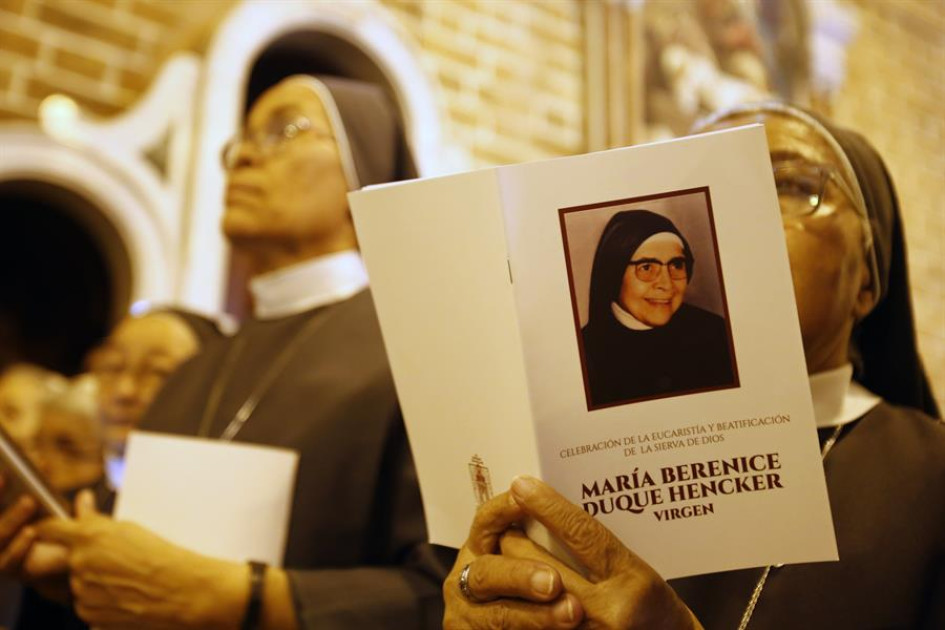 El papa Francisco elogió la labor de la beata colombiana María Berenice