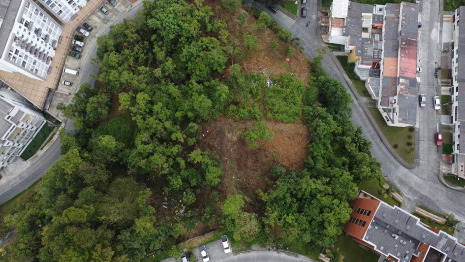 Estado actual del lote luego de la rocería realizada por los privados dueños de los predios.