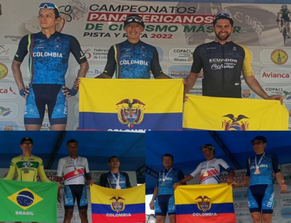 Ciclistas Senior de Caldas.