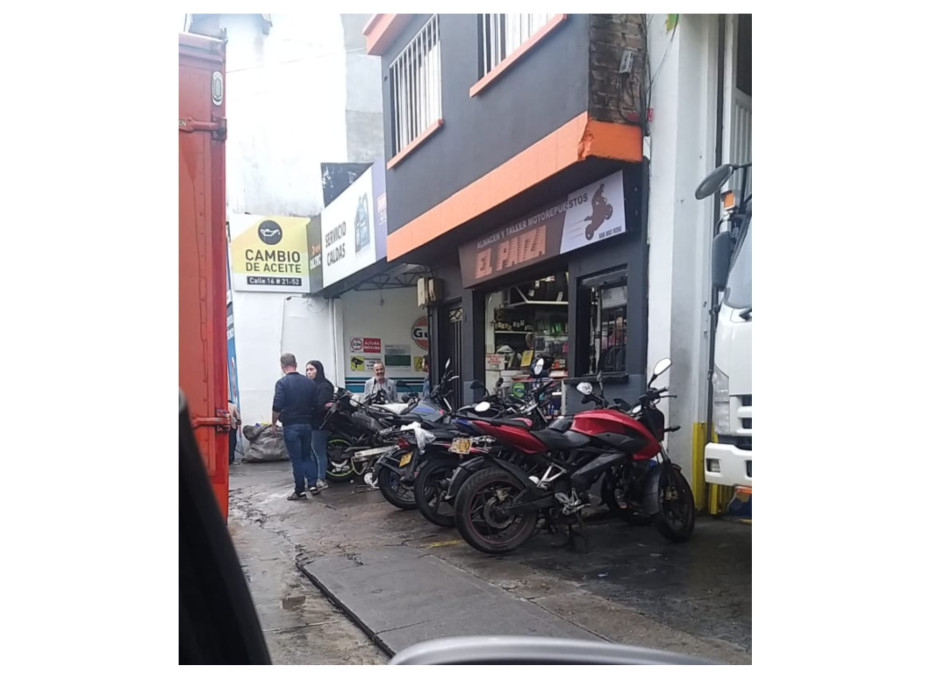 Así se encontraba ese punto cuando pasó el ciudadano.