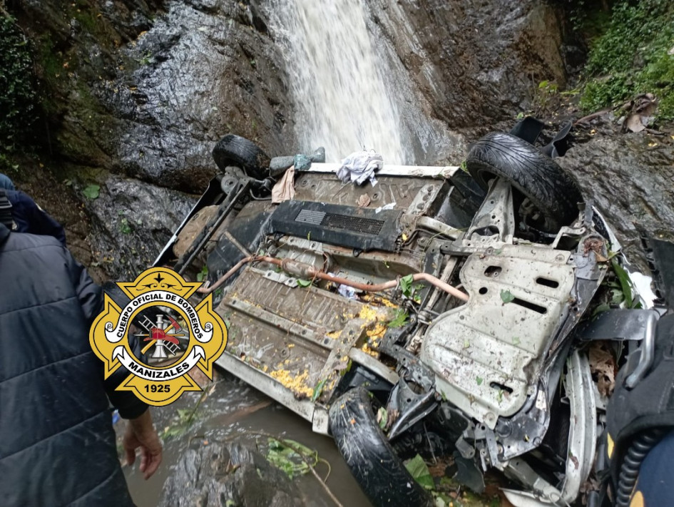 Este es el carro que rodó por la ladera. 