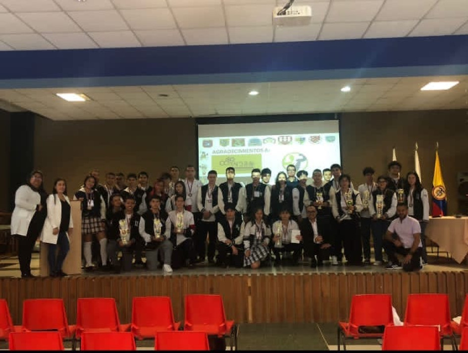 Estudiantes de La Salle en las Olimpiadas. 