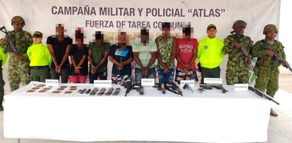Detienen a 22 personas y rescata 6  menores reclutados por disidentes