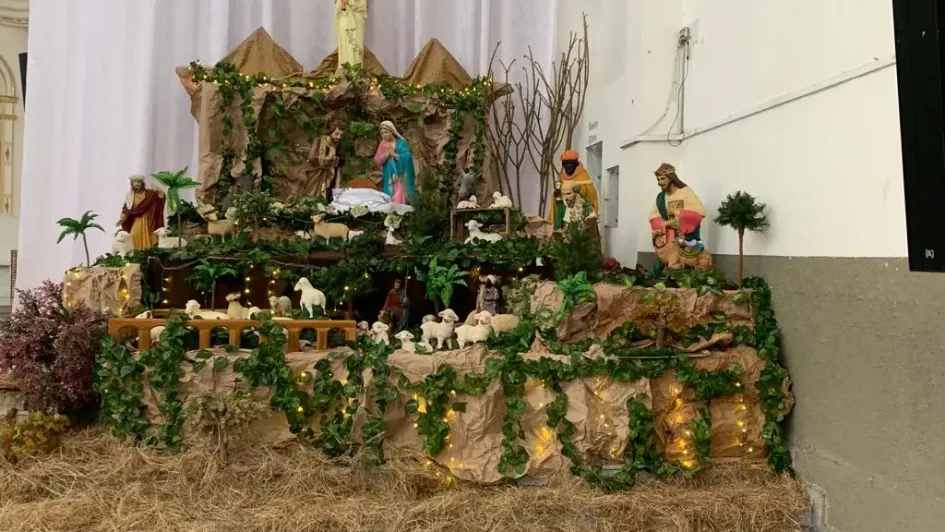 Pesebre en el templo del Carmen, de Anserma.