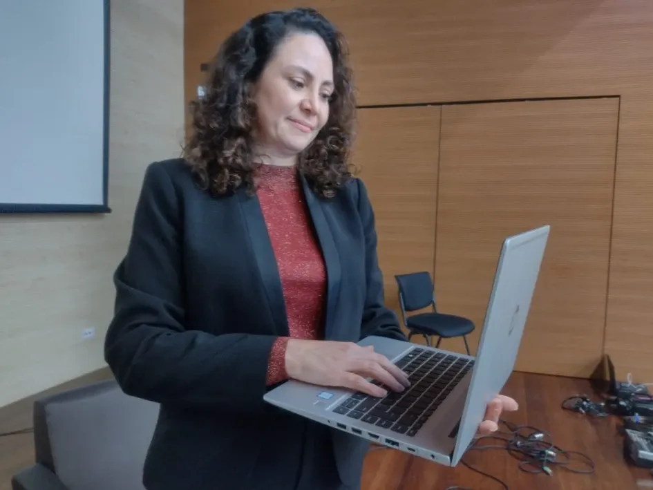 La directora del DANE, Piedad Urdinola, dijo que considera esta como su primera visita a Manizales, pues la primera vez que vino apenas era una niña.