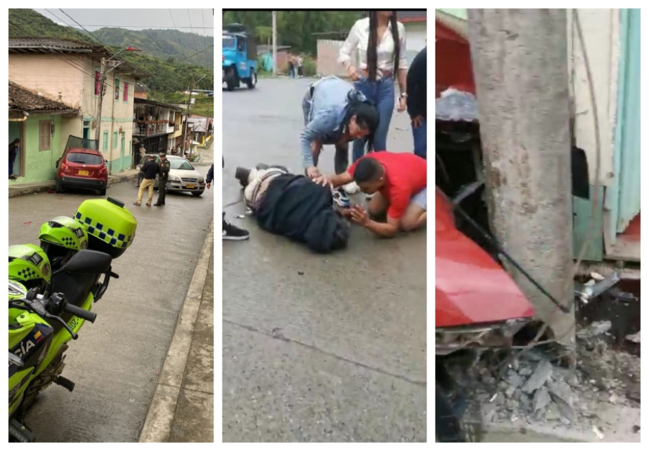 Escenas del accidente.