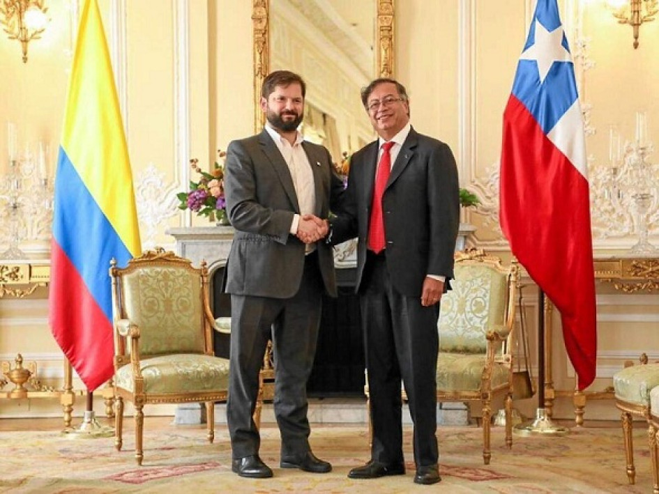 FOTO / Presidencia de Colombia / LA PATRIA Gabriel Boric y Gustavo Petro.